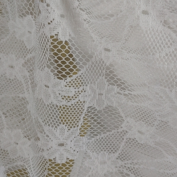 White hi low nightgown w/ sash - Picture 5 of 6